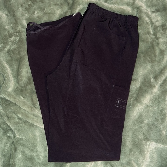 Urbane Performance Endurance cargo scrub pants, black, 5 pockets, sz small tall - Picture 3 of 7